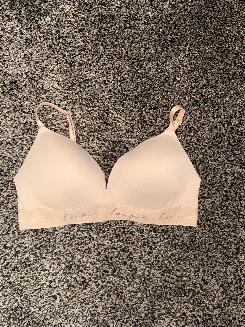 PINK Victoria's Secret Light Nude Seamless Wireless Bra
